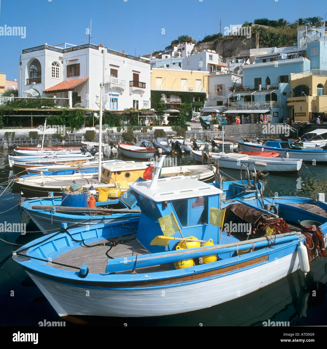 Sant Angelo Harbour, Ischia, Italy Stock Photo