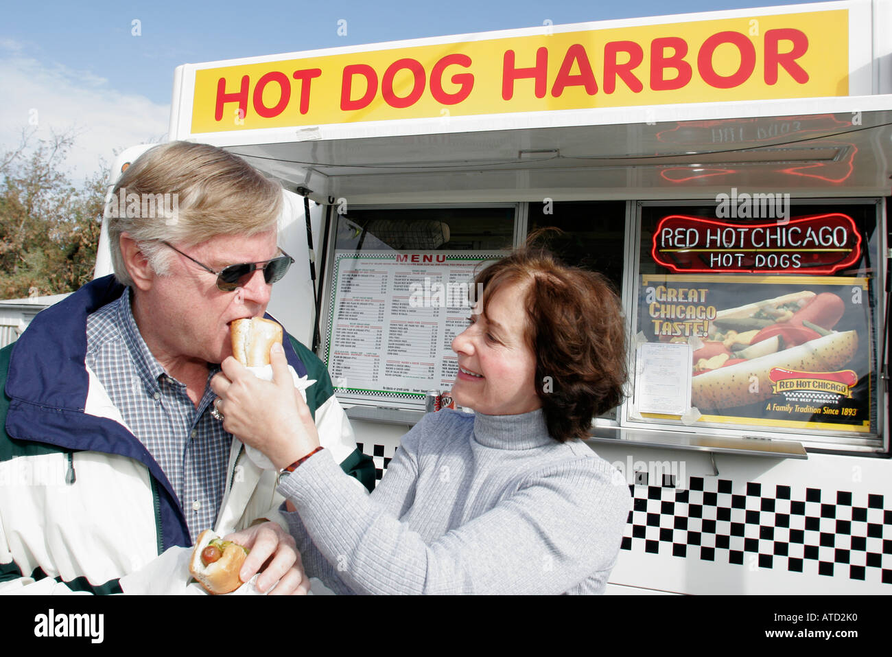 Illinois Winthrop Harbor,harbour,Hot Dog Harbor,harbour,fast food