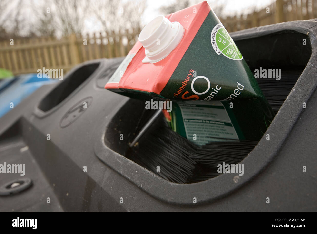 Carton Recycling bin Stock Photo Alamy