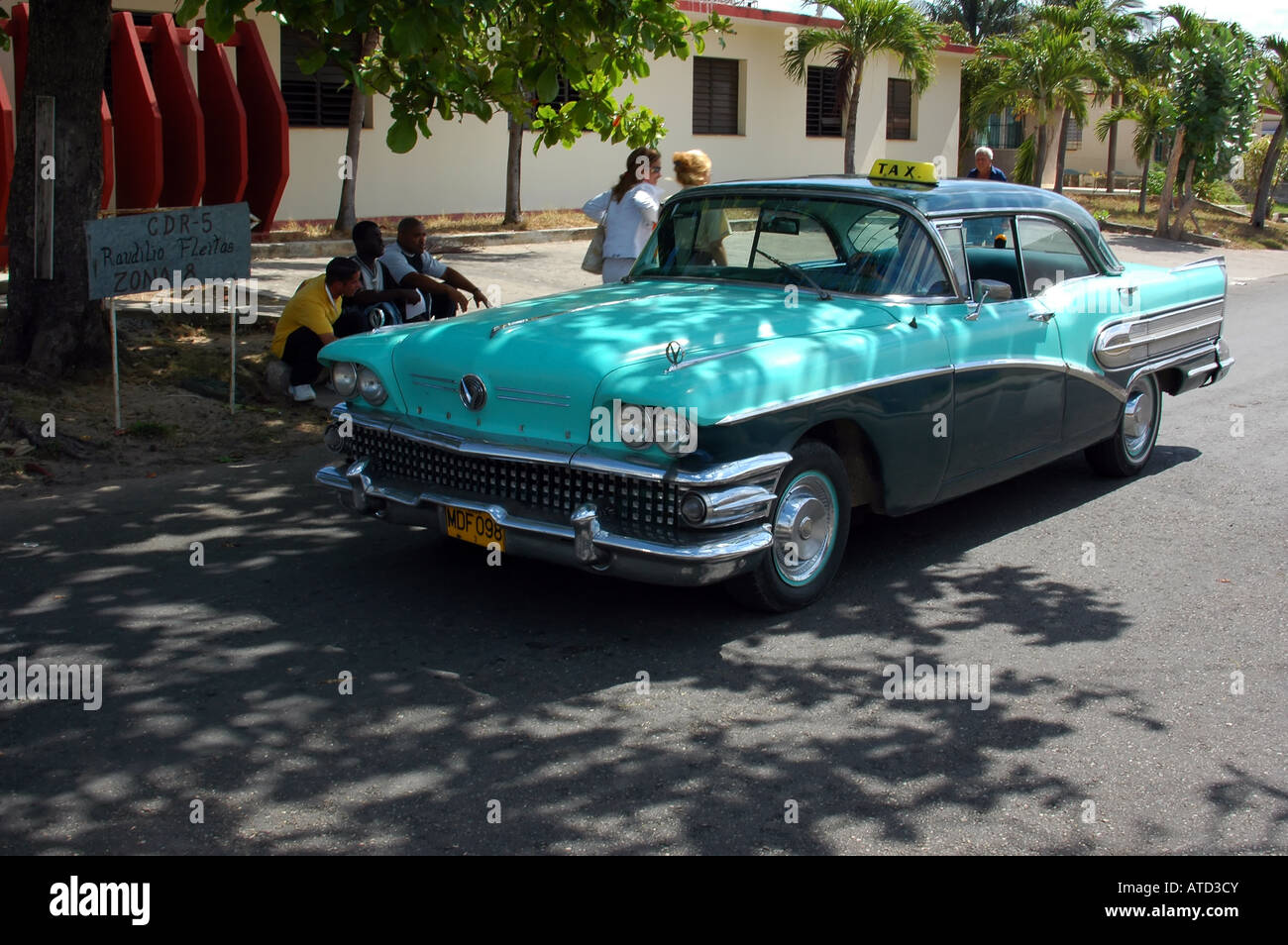 Classic Nineteen Sixties American Buick Used As A Taxi In Varadero Cuba Stock Photo