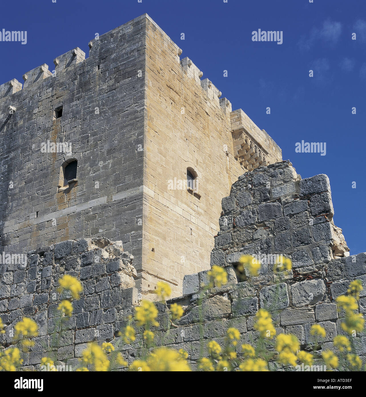 Kolossi castle, Limassol Cyprus Stock Photo