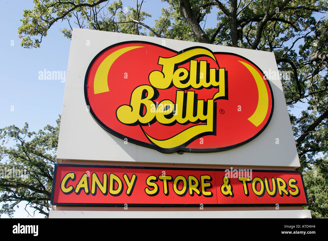 Wisconsin Kenosha County,Kenosha,Jelly Belly Candy Store & Tour,sign