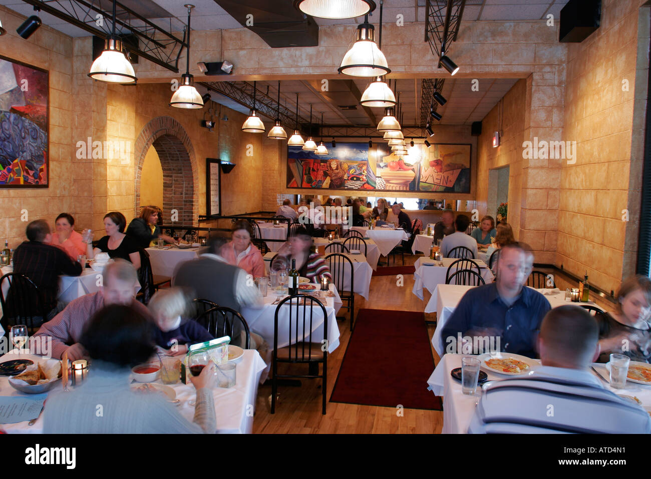 Wisconsin Wi Upper Midwest Kenosha County Kenosha Mangia Trattoria Italian Restaurant Restaurants Food Dine Dining Eating Out Casual Cafe Cafes Stock Photo Alamy