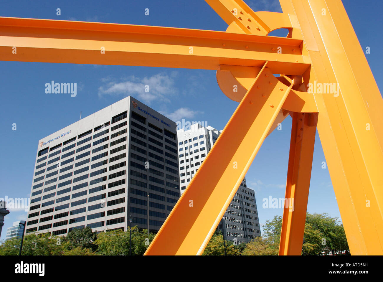 Milwaukee Wisconsin,William O'Donnell Park,office buildings,city