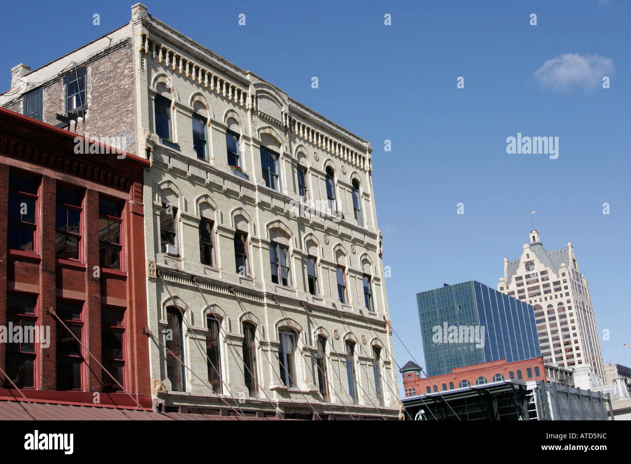 Milwaukee Wisconsin,historic Third Ward,South Broadway,building