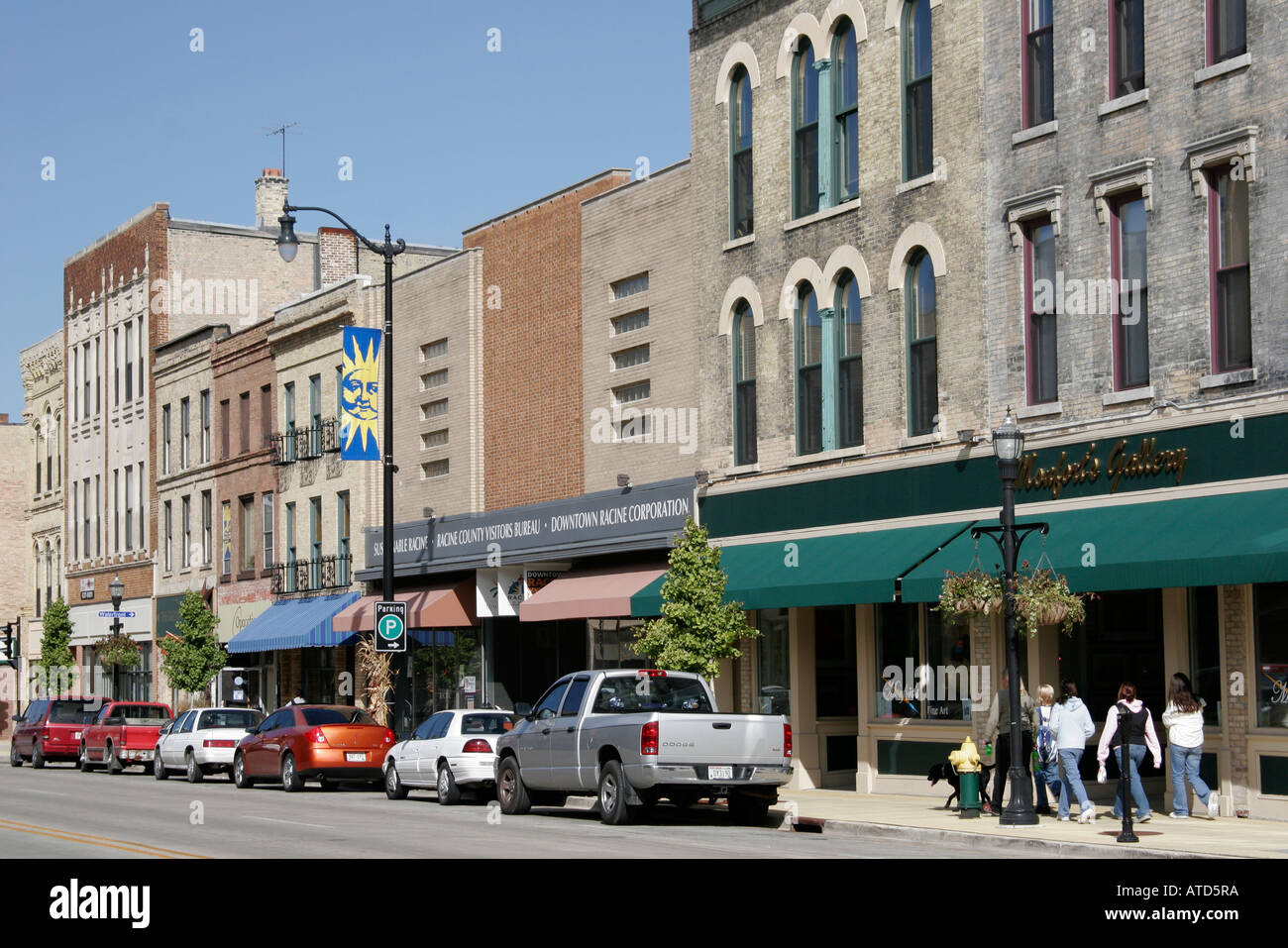 Wisconsin,WI,Upper Midwest,Racine County,Racine,Main Street,historic