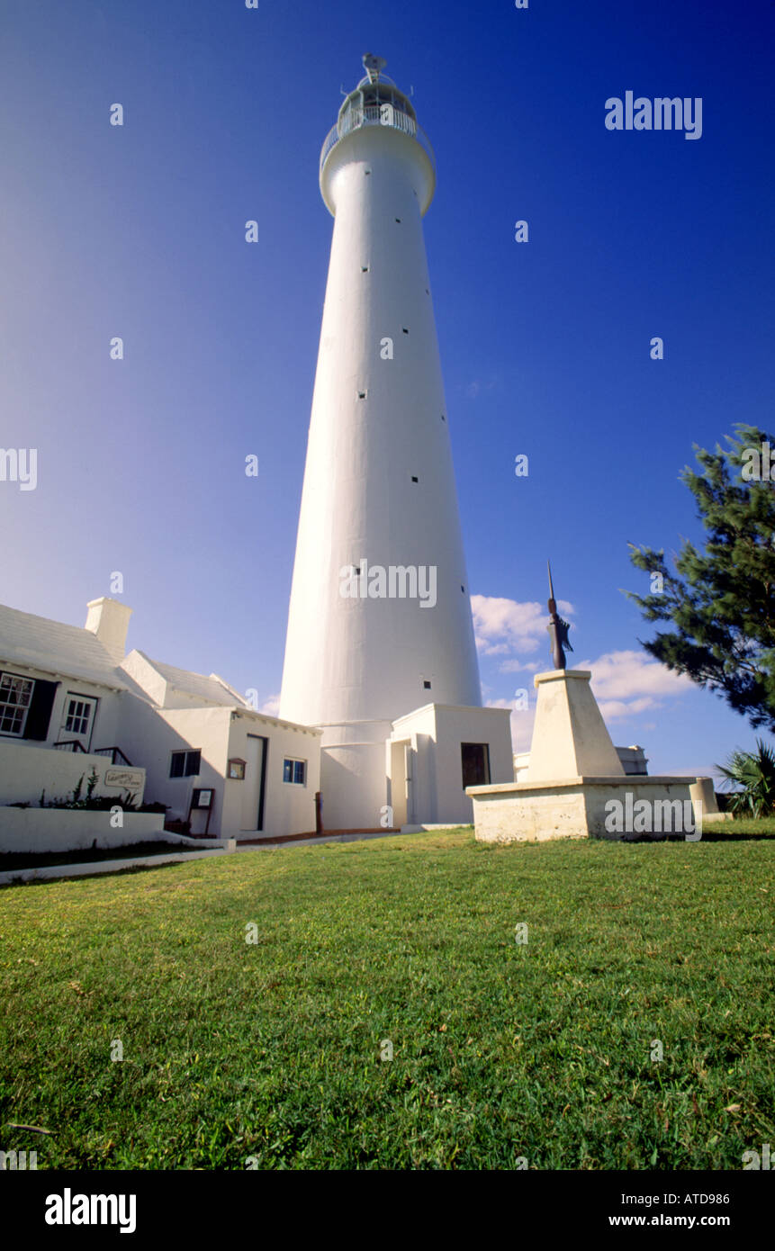 Gibbs Hill Lighthouse Bermuda Stock Photo