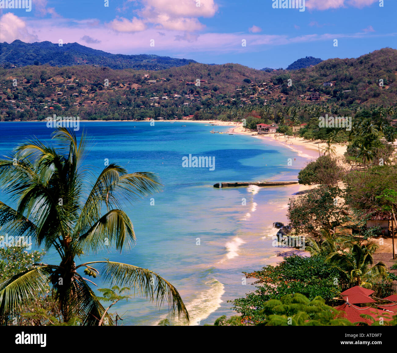 Aerial of Grand Anse beach Grenada Stock Photo Alamy
