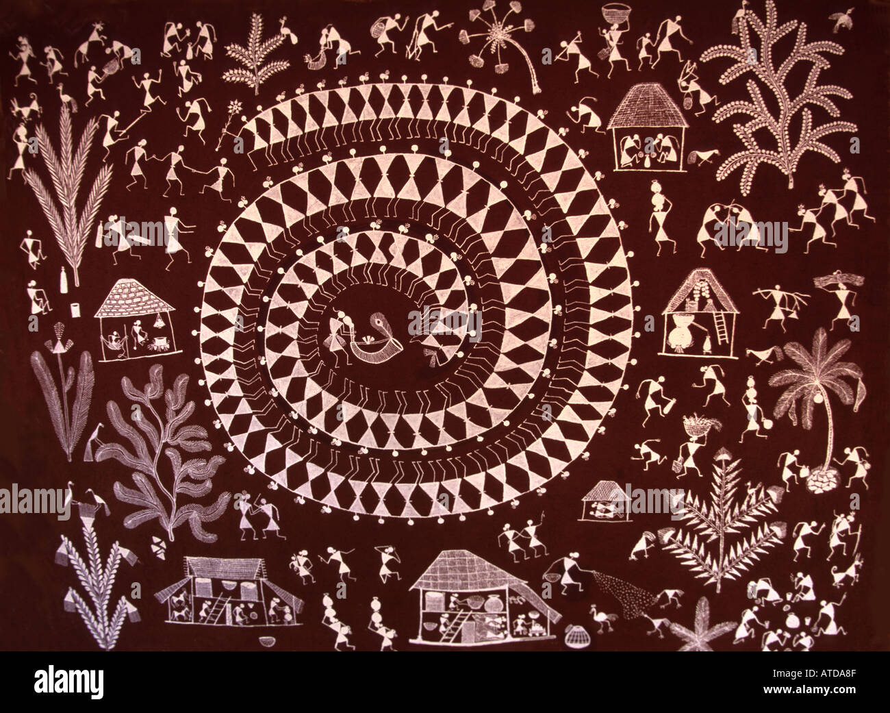 Tribal Art in Madhya Pradesh India Stock Photo Alamy