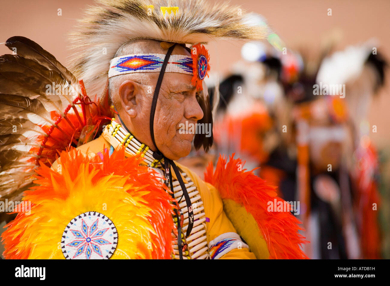 Comanche Indian Fancy Dancers Gallup Inter Tribal Indian Ceremonial Gallup New Mexico Stock Photo