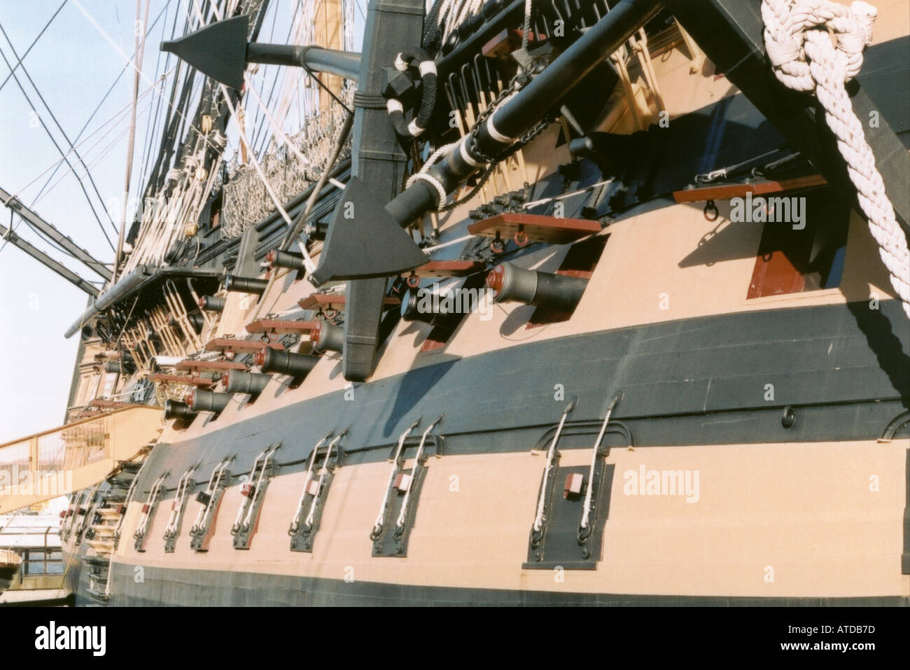 HMS Victory First Rate ship of the line guns cannons Portsmouth England