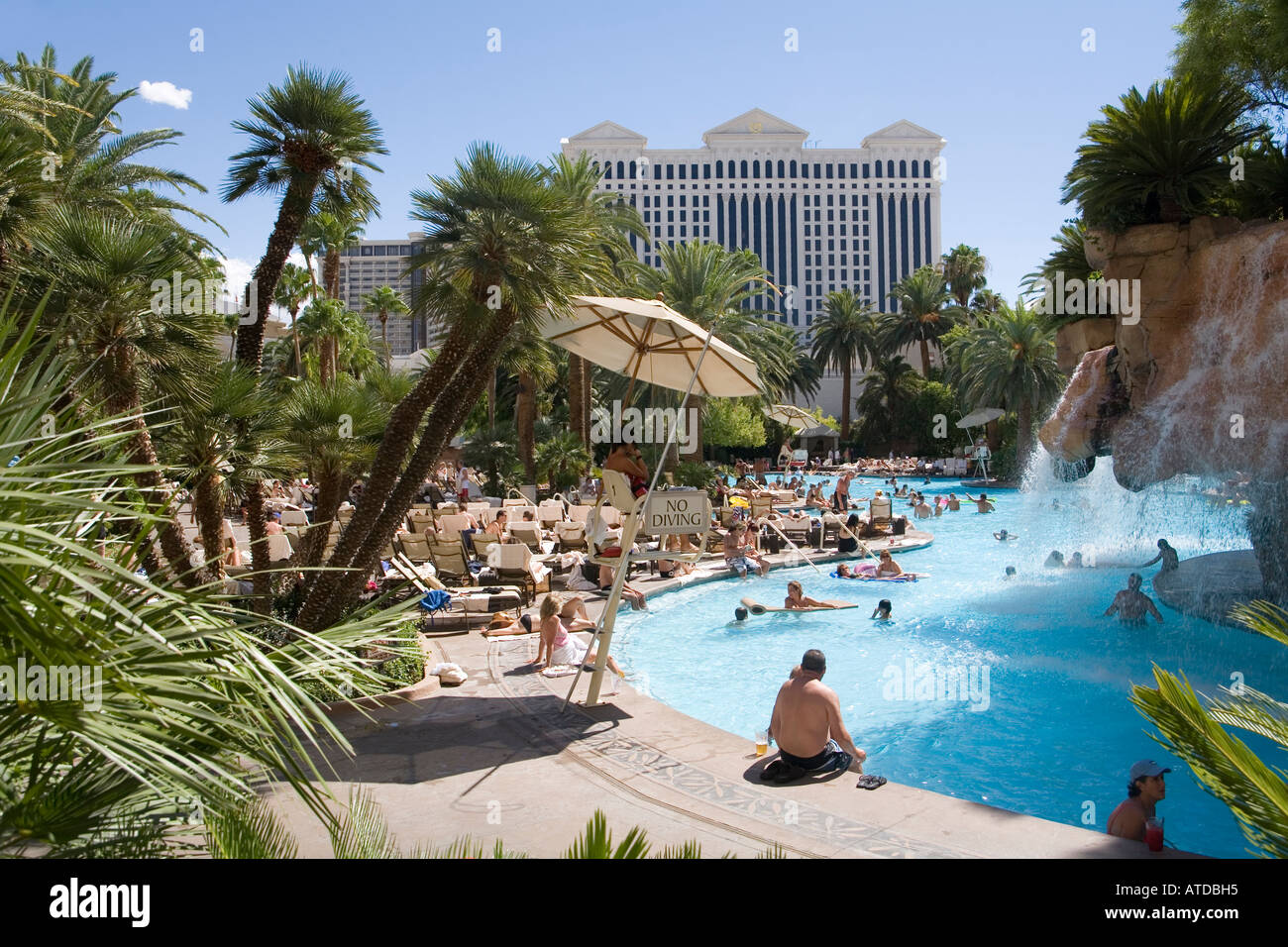 Hotel swimming pool, Las Vegas, Nevada, USA Stock Photo Alamy