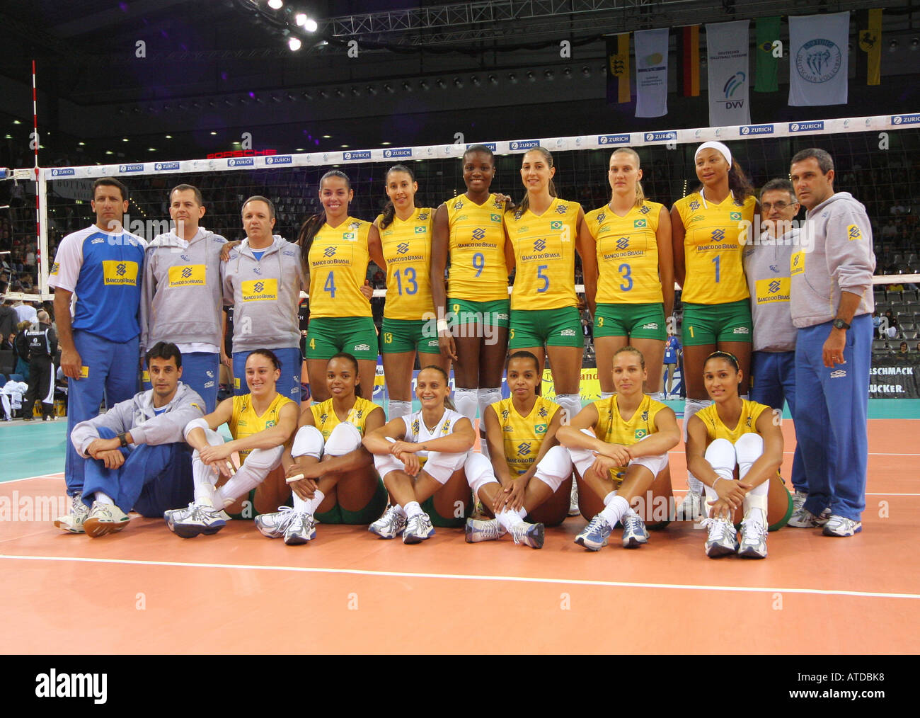 National-team Brazil Ladies, volleyball Stock Photo