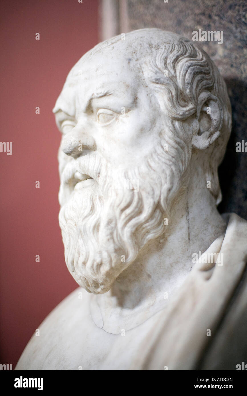 Socrates Rome Bust of Socrates. Marble, Roman copy after a Greek original from the ...