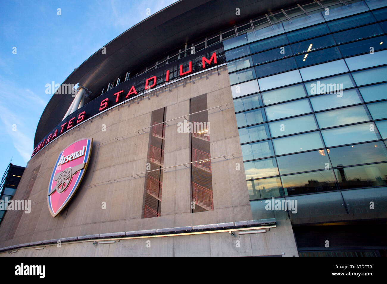 The Emirates Stadium, the home of Arsenal FC Stock Photo