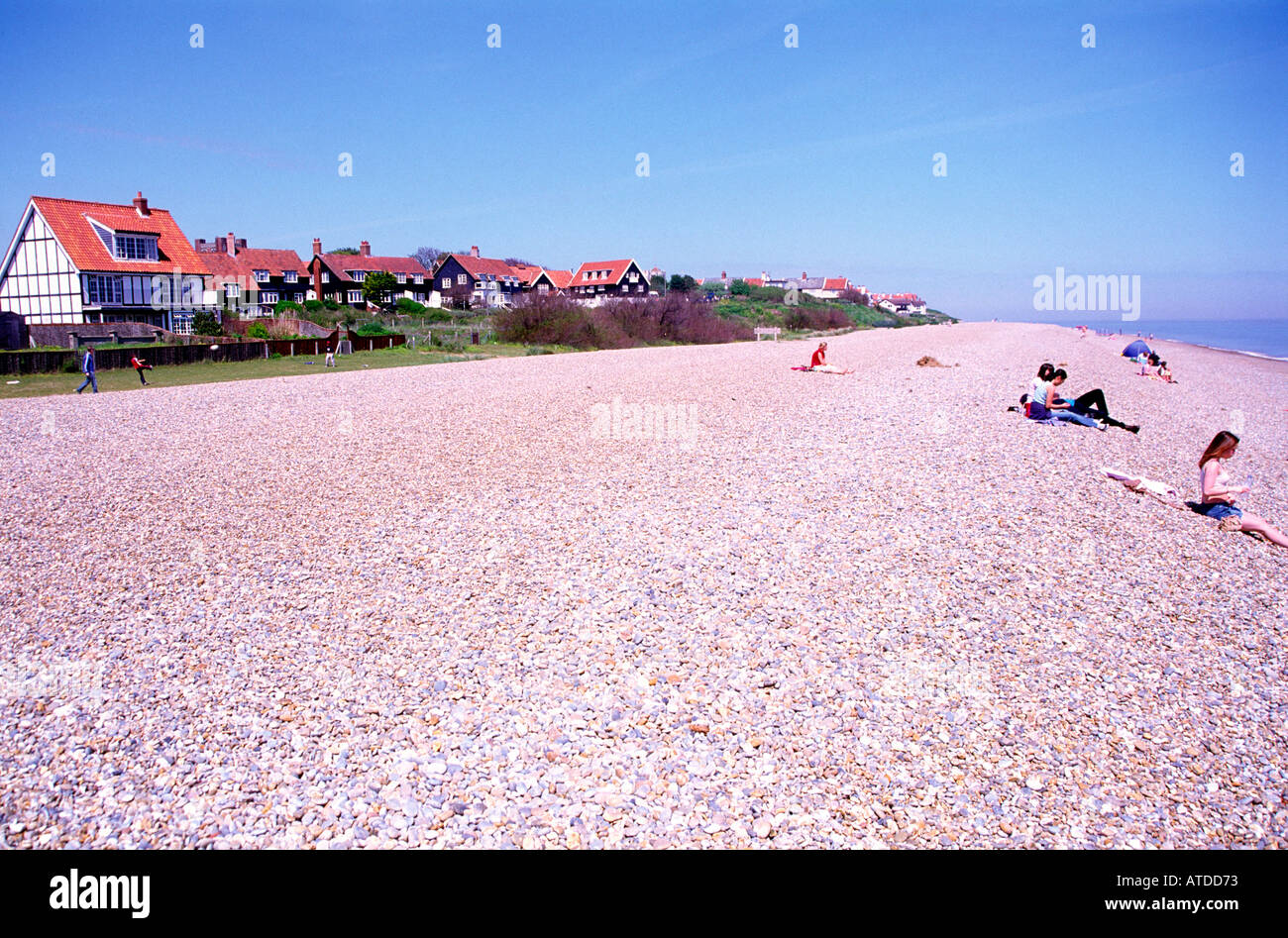 Shingle beach Thorpeness Suffolk Stock Photo - Alamy