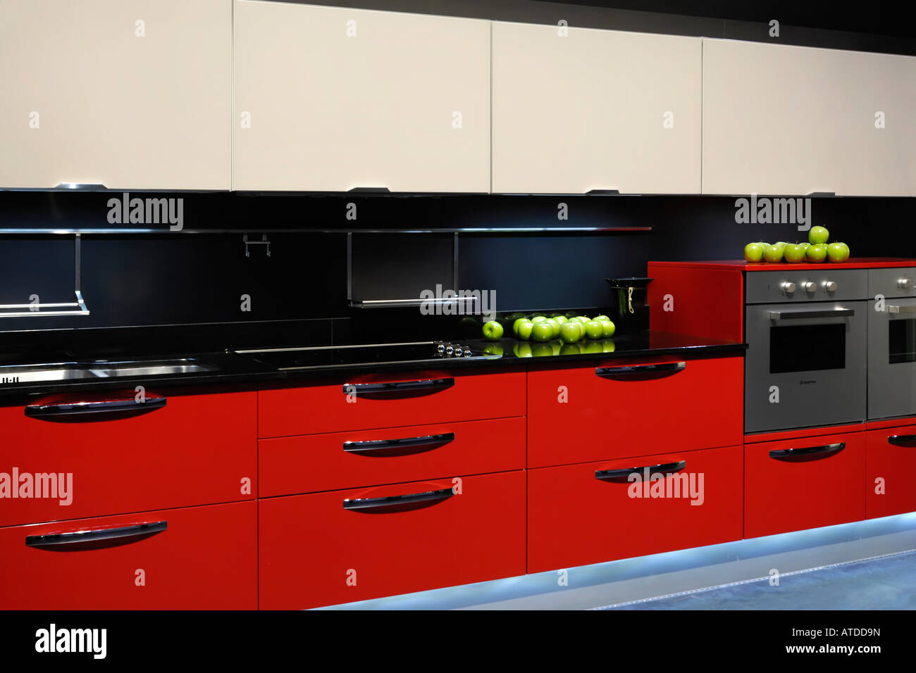 Stylish kitchen interior design Stock Photo - Alamy