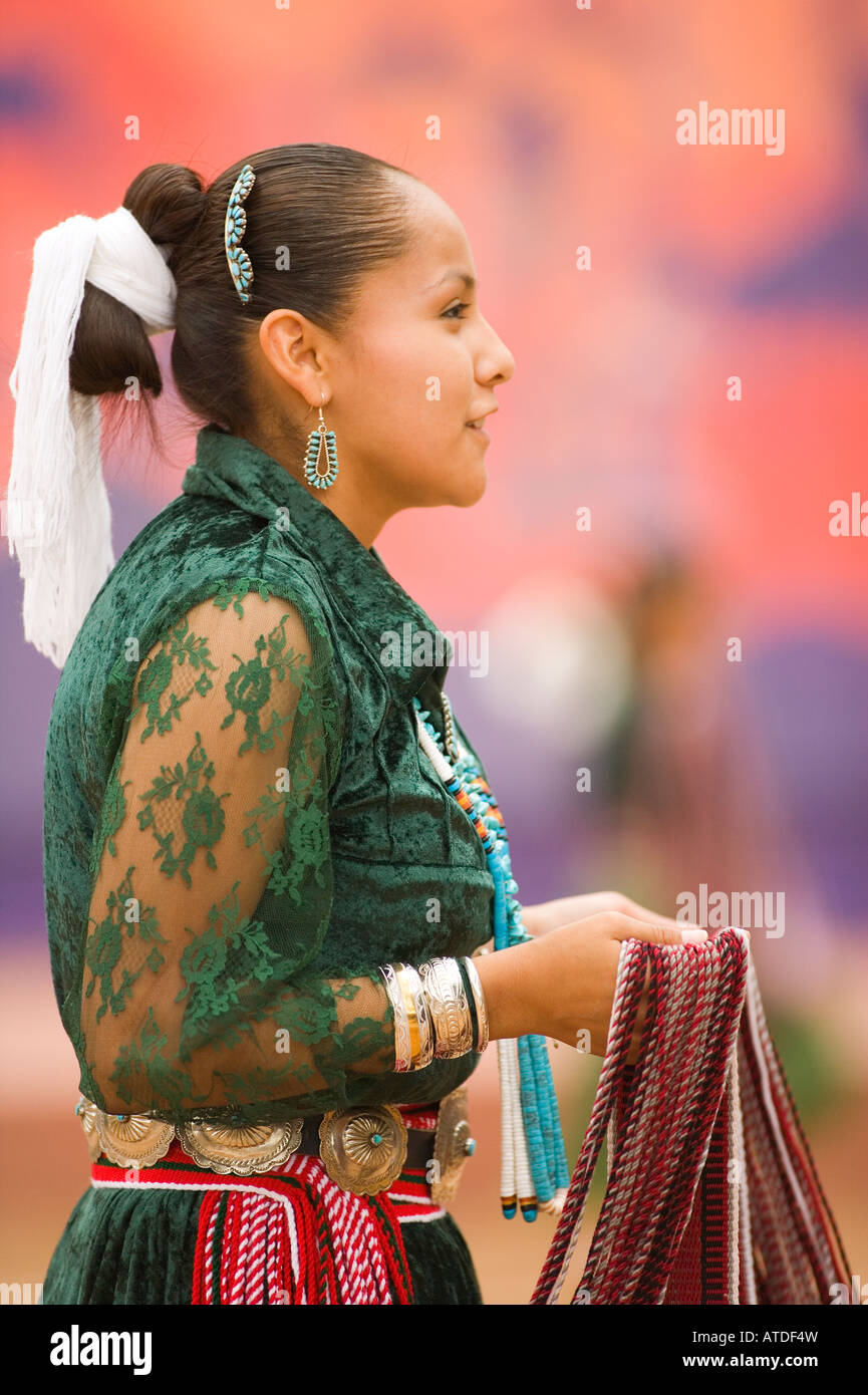 Navajo Indians perform a Belt Dance Gallup Inter Tribal Indian