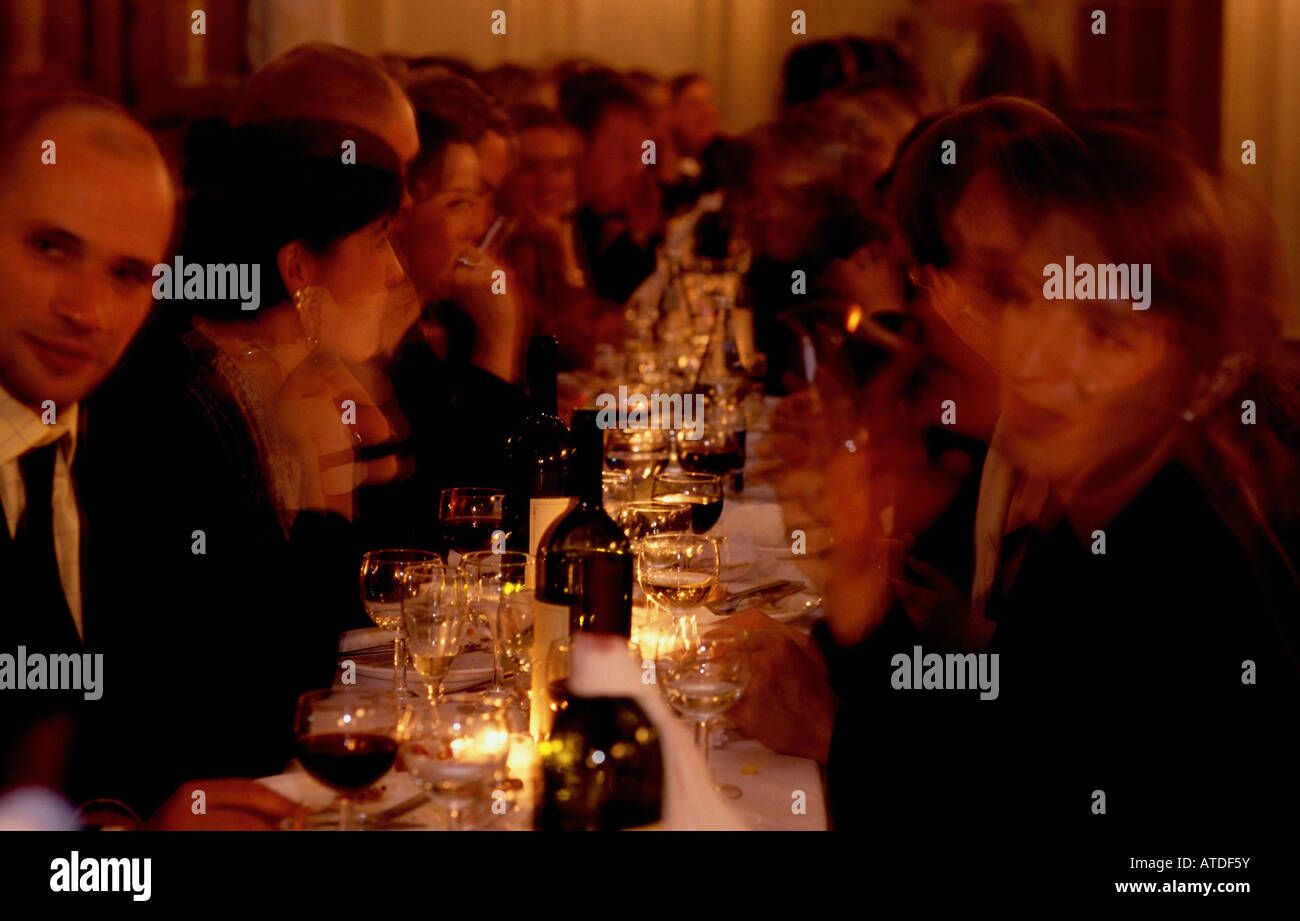 Guests at an exclusive party Stock Photo