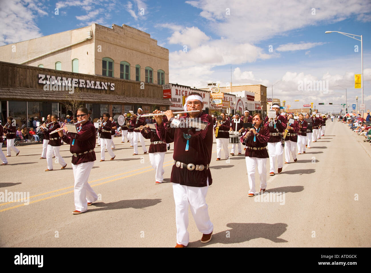 Navajo Indian Nation Band Saturday Parade Gallup Inter Tribal Indian