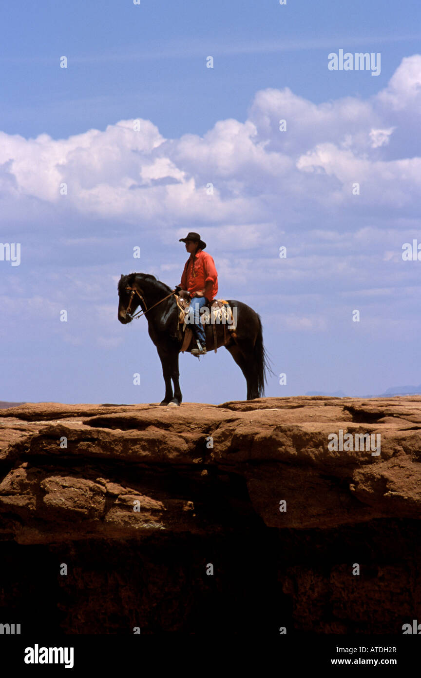 Navajo indian on horse hi-res stock photography and images - Alamy