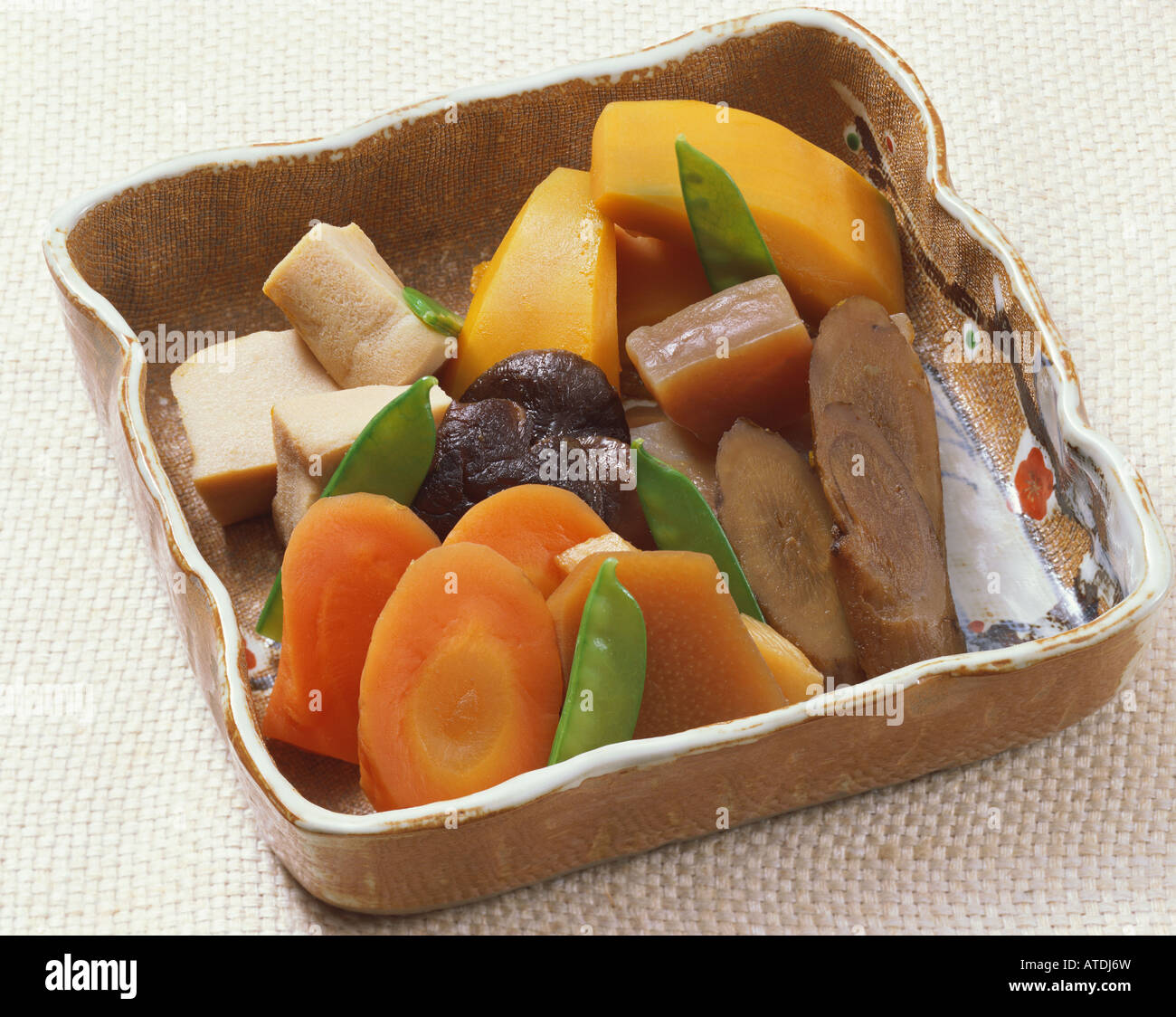 Bowl of Japanese food Stock Photo