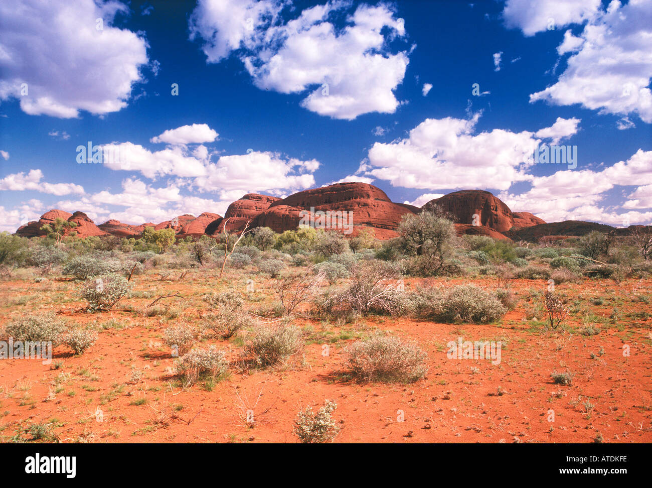 Mount Olga at Uluru N Park Australia Stock Photo