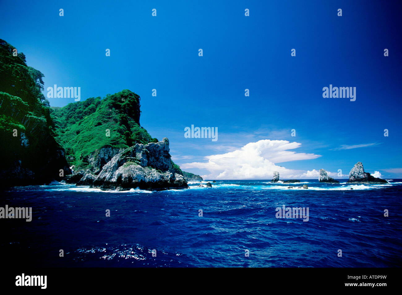 Cocos Island World Heritage Site Costa Rica Pacific Ocean Stock Photo