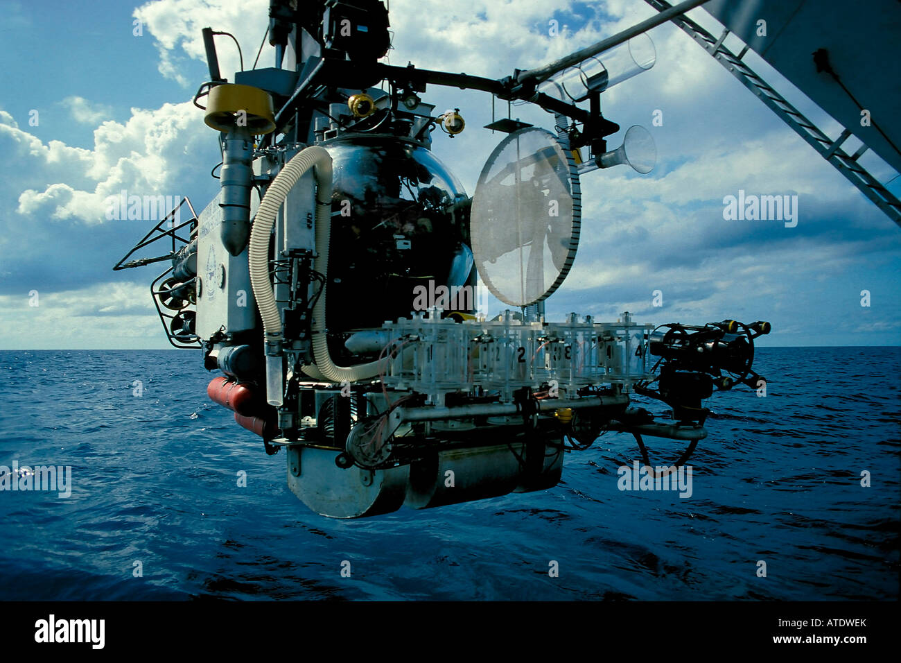 Johnson Sea Link submarine Caribbean Atlantic Ocean Stock Photo