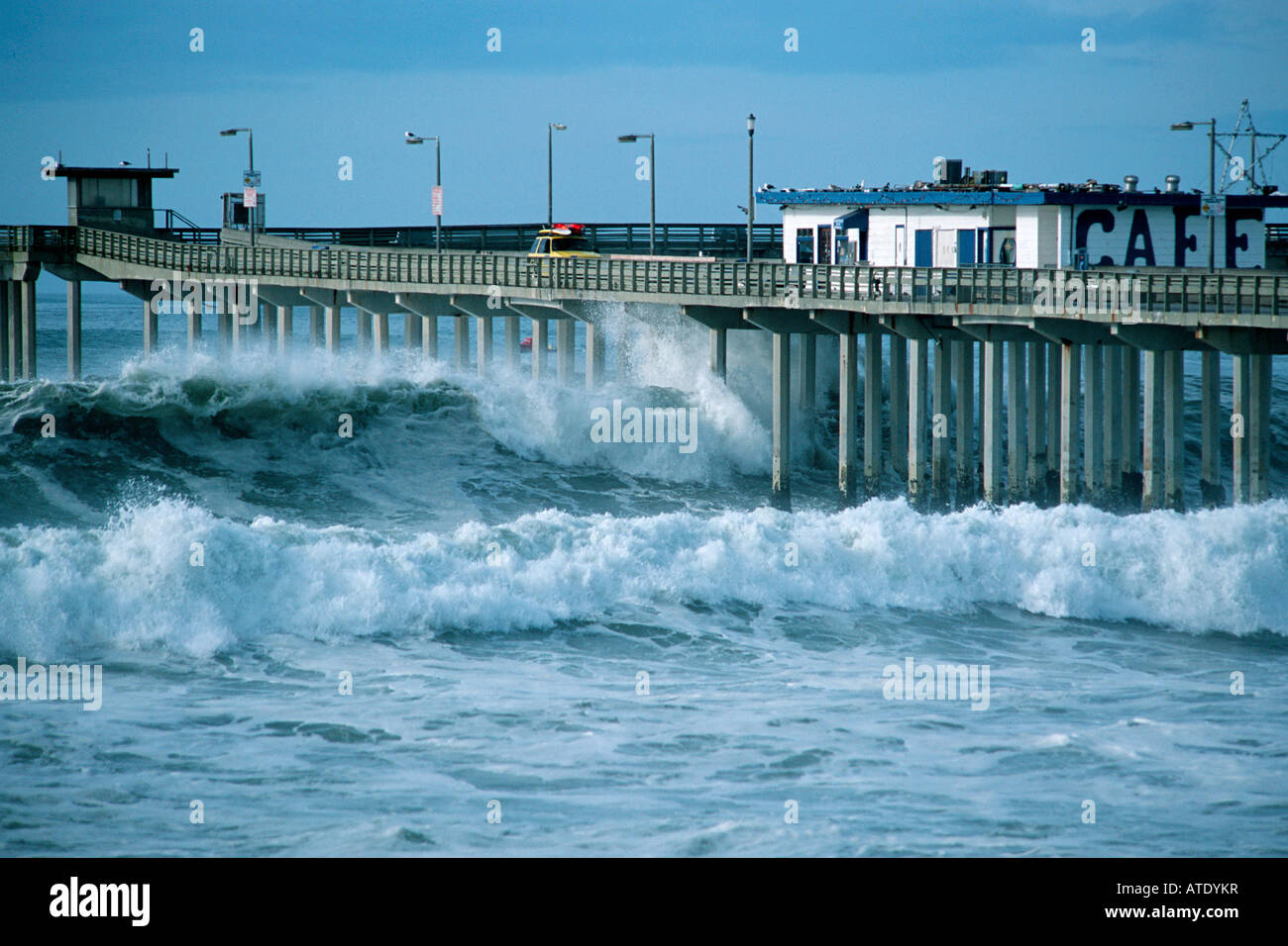 Storm waves, San Diego, California Stock Photo