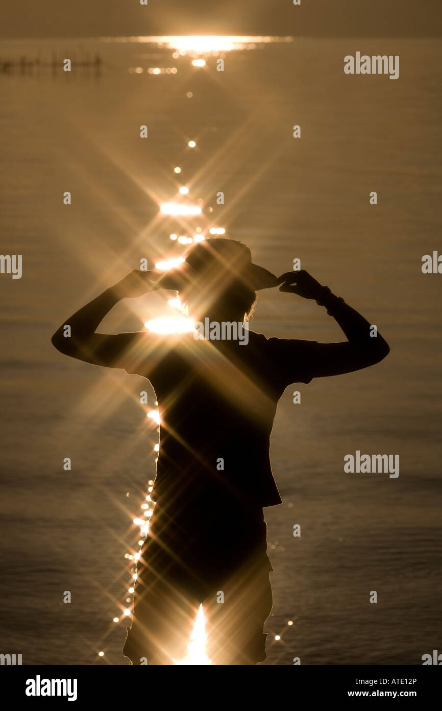 Silhouette standing man hi-res stock photography and images - Alamy