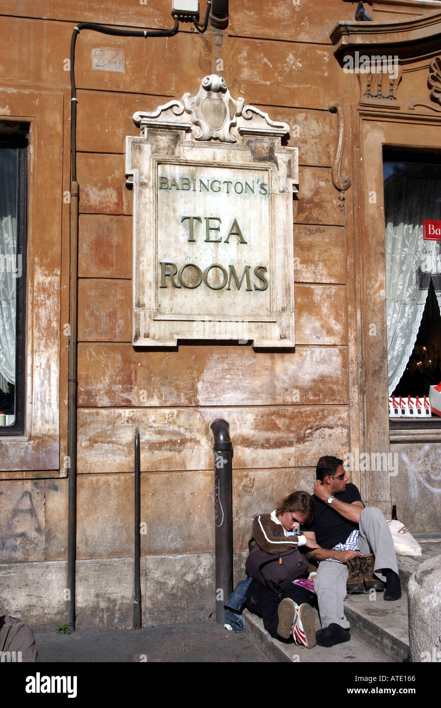 Babingtons Tea Rooms at the foot of the Spanish Steps in Rome Italy Stock Photo Alamy
