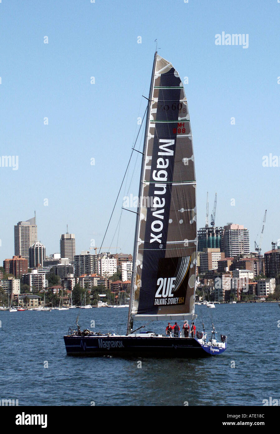 Sailing vessel Magnavox training in Sydney Harbour Queensland Western