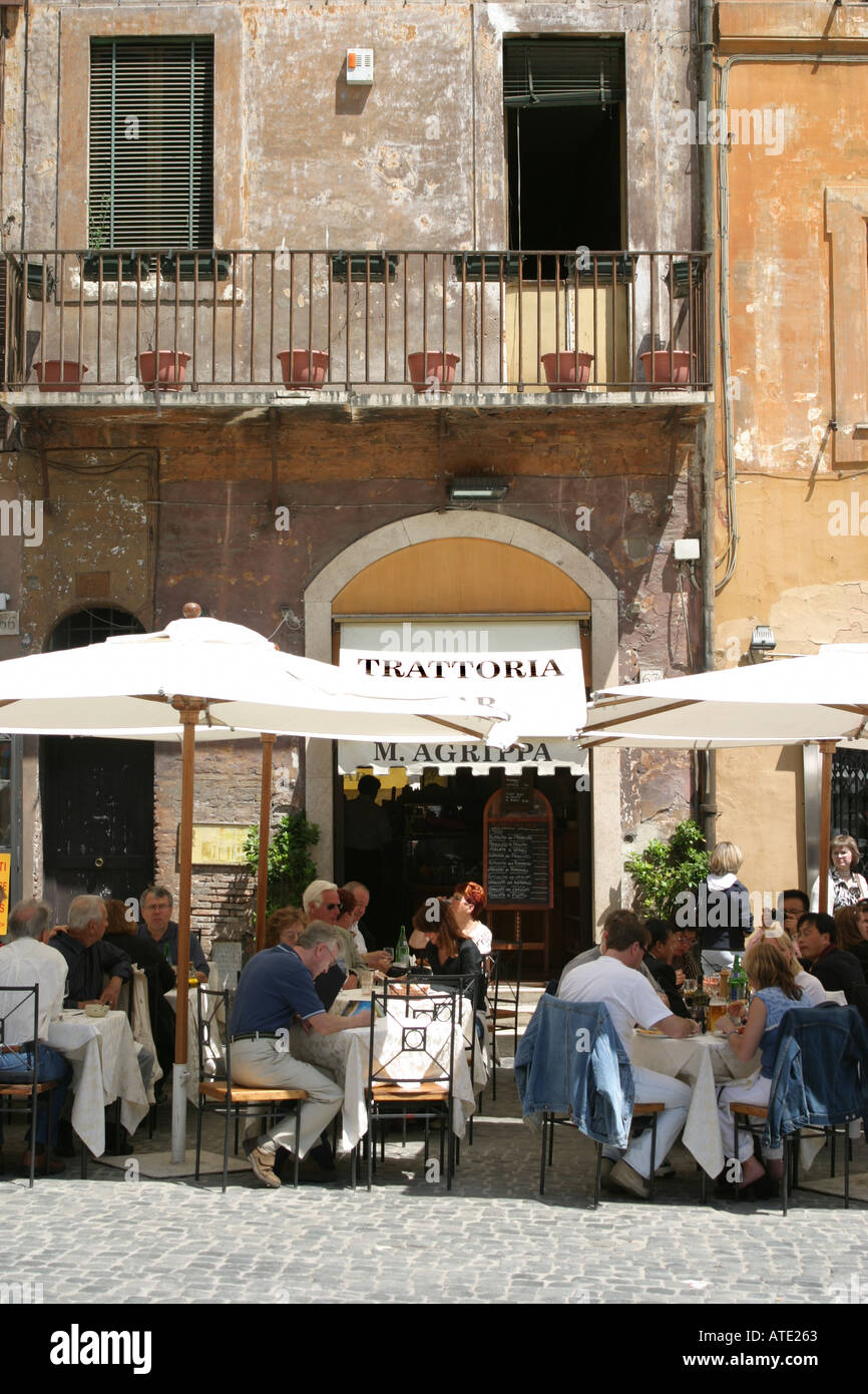 Restaurants and bars in the Piazza Navona in Rome Italy Stock Photo Alamy