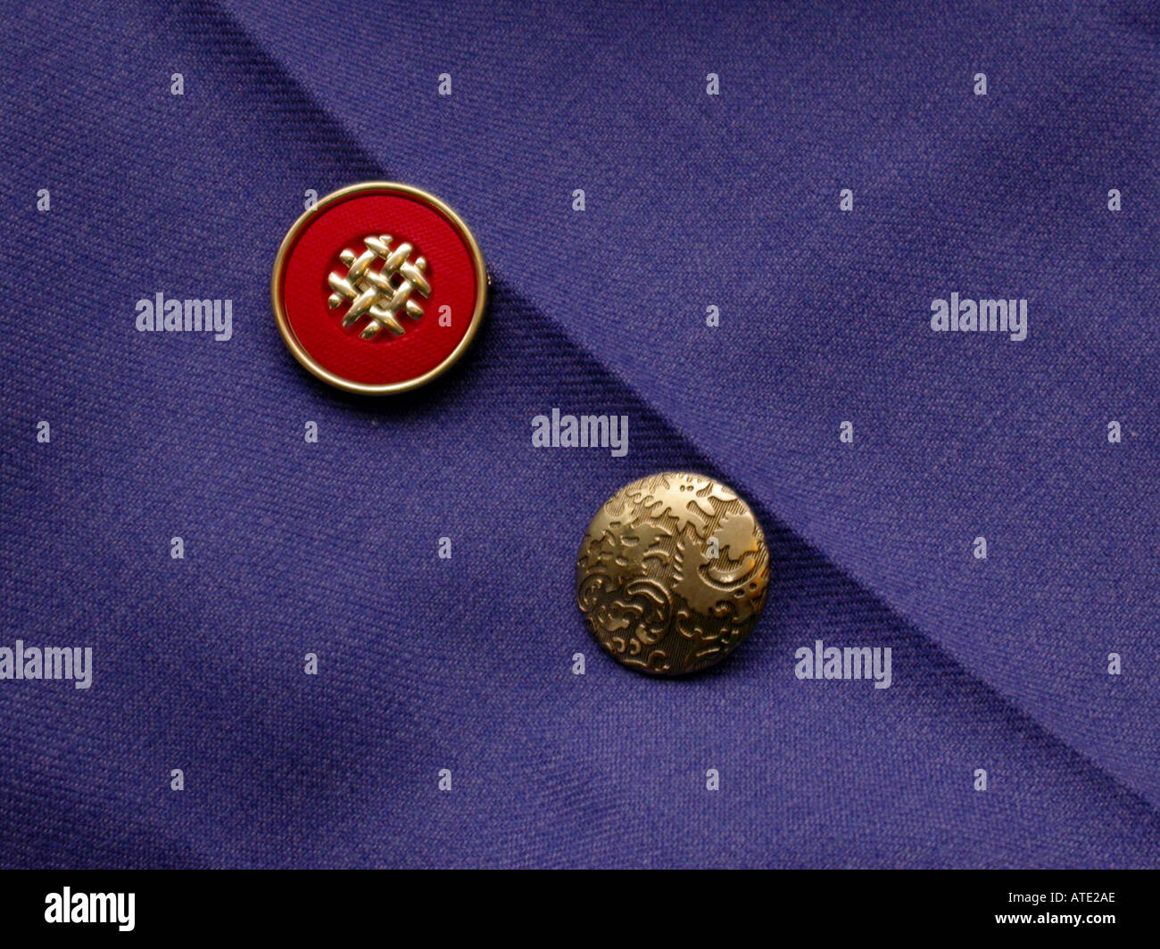 Gold buttons hi-res stock photography and images - Alamy
