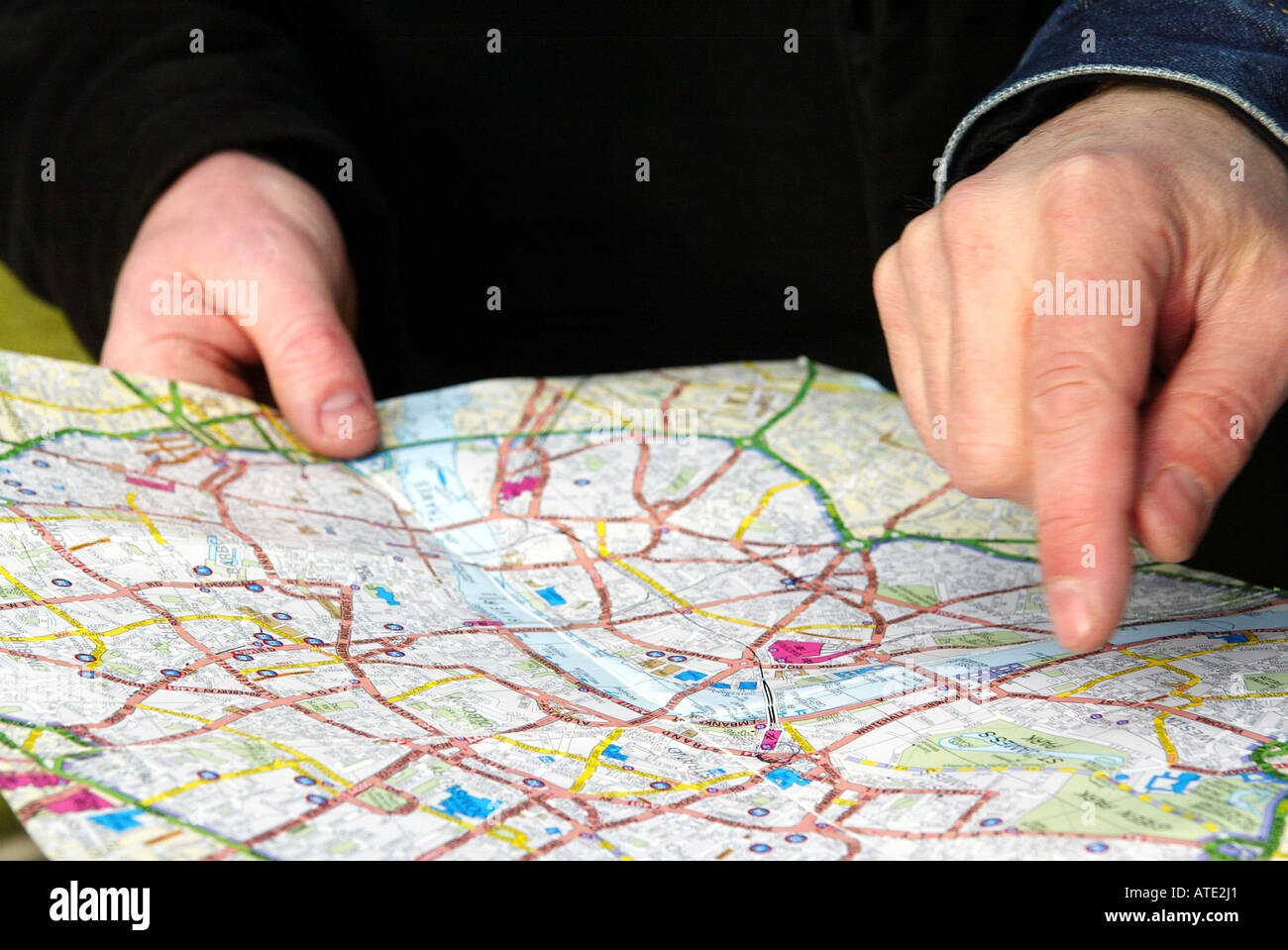 directions London Map Stock Photo Alamy