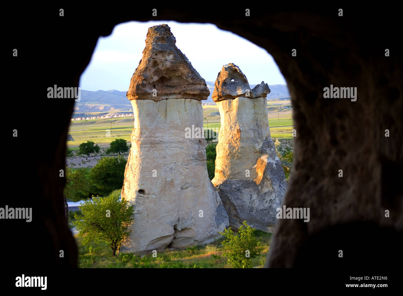 Tufa formations at Cappadocia Turkey Stock Photo