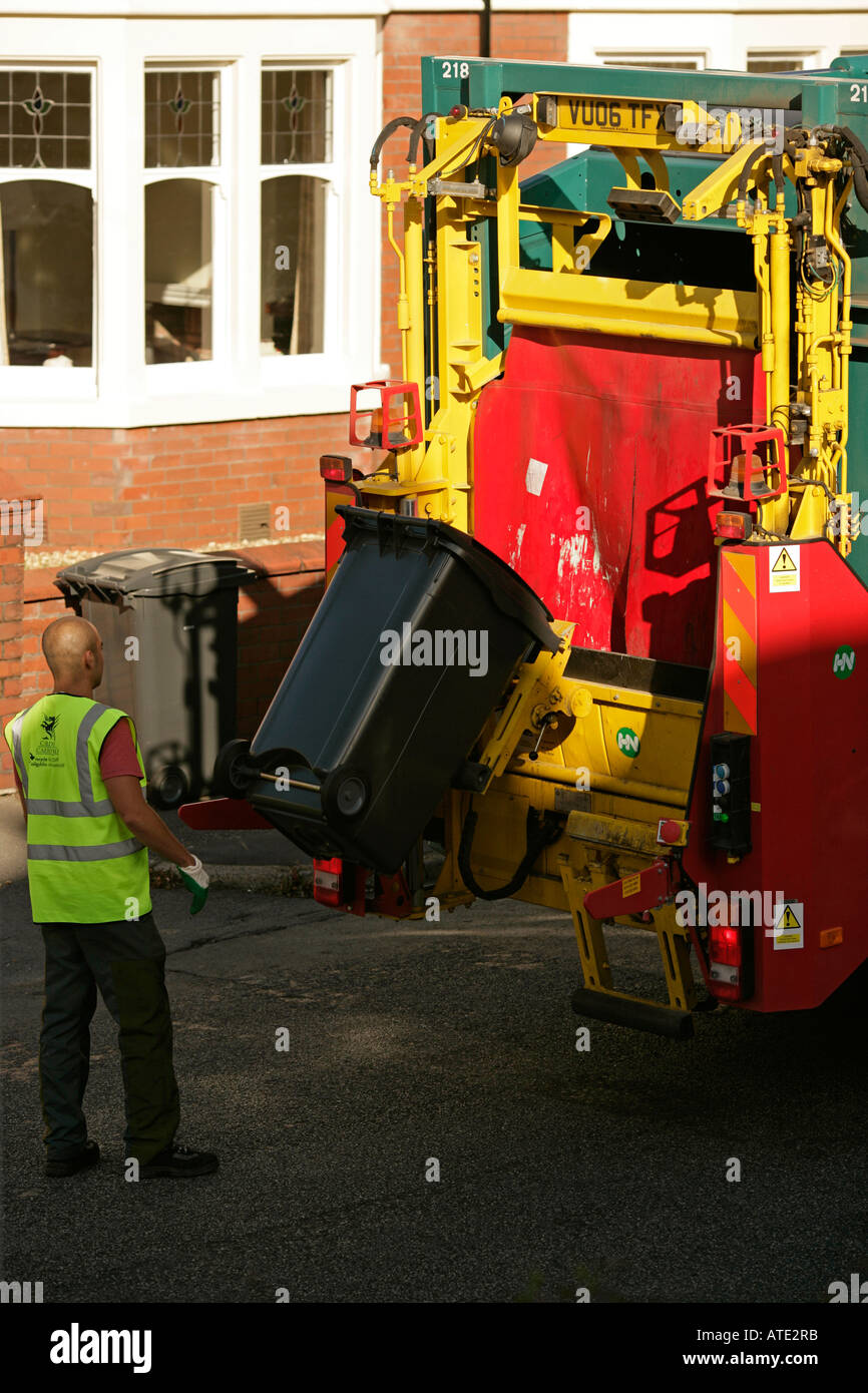 Refuse collection recycling Stock Photo
