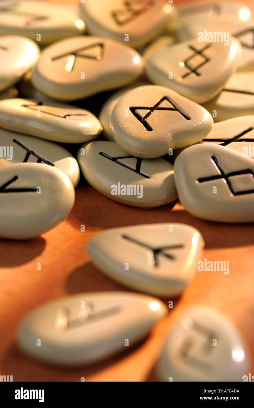 Rune stone script writing hi-res stock photography and images - Alamy