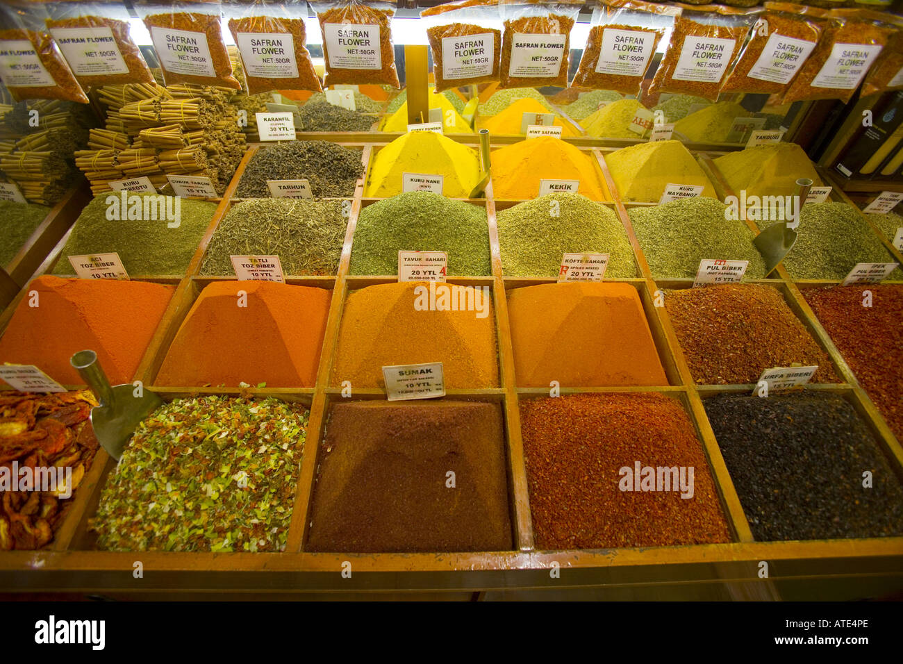 Spice market, Istanbul, Turkey Stock Photo