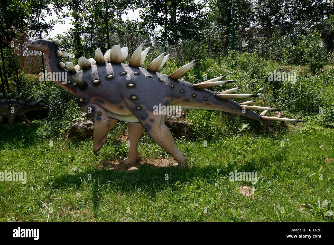 Dinosaur theme park Stock Photo