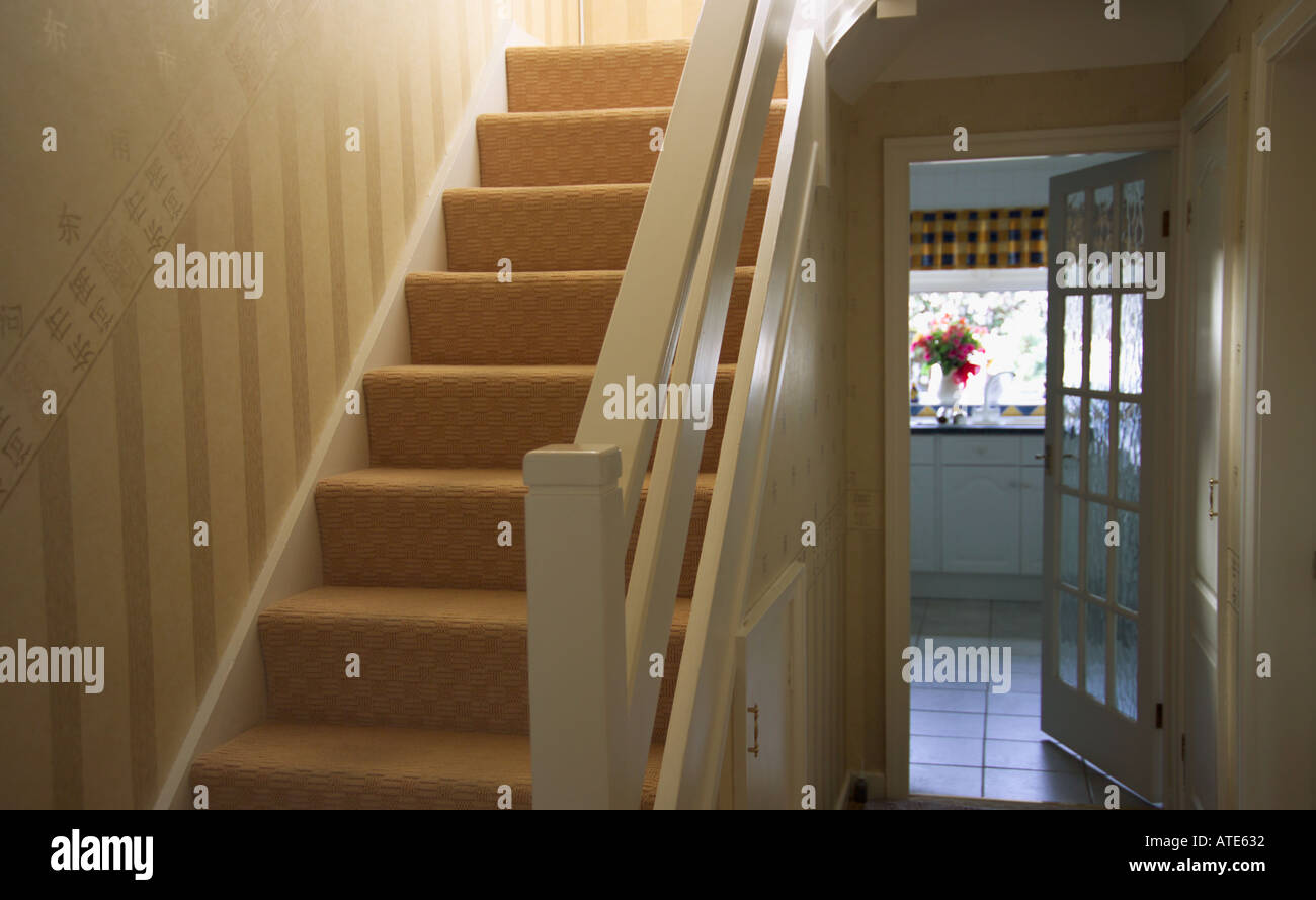 Stairs inside house hi-res stock photography and images - Alamy