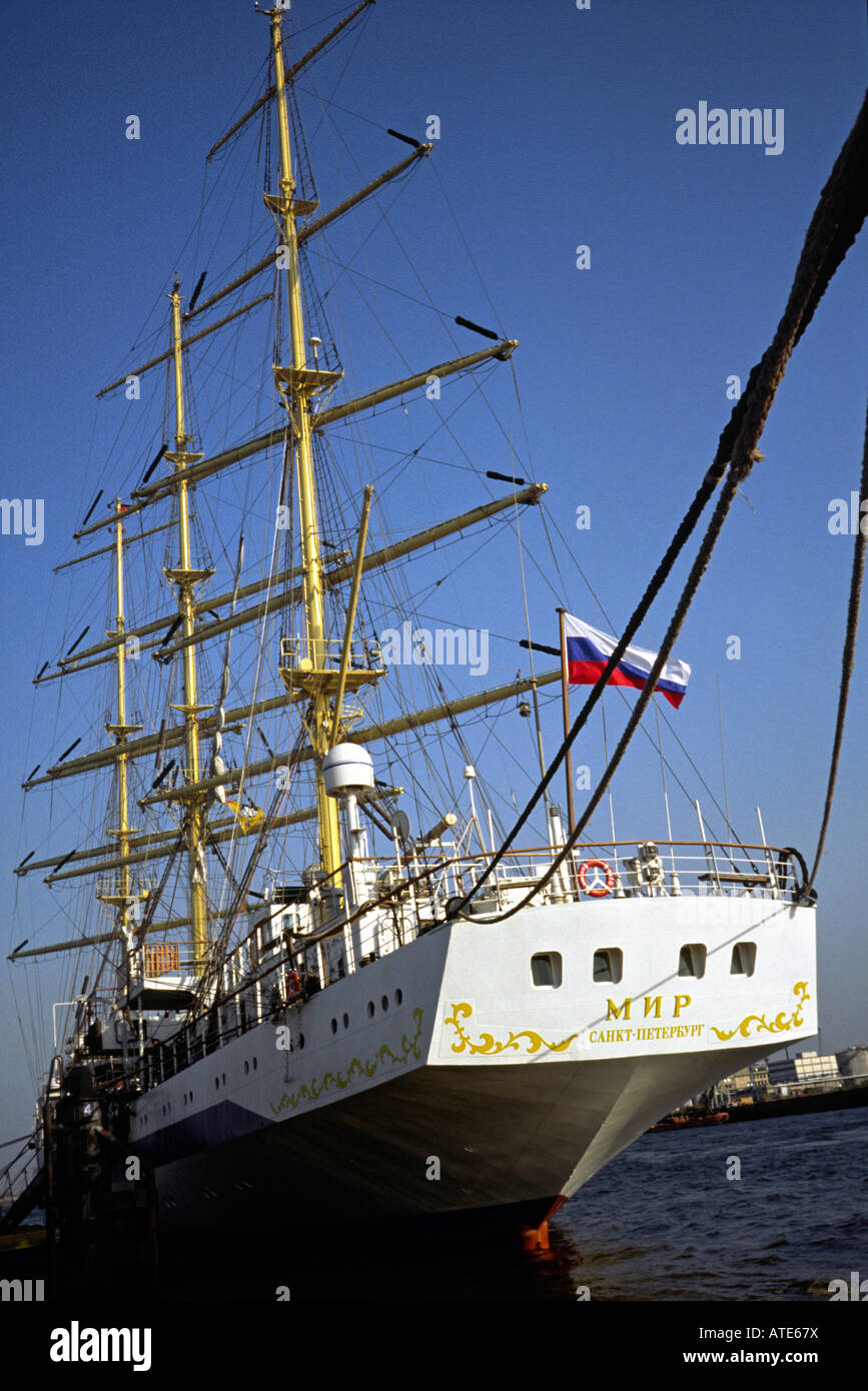 Russian Sailing Ship Mir Stock Photos & Russian Sailing Ship Mir Stock