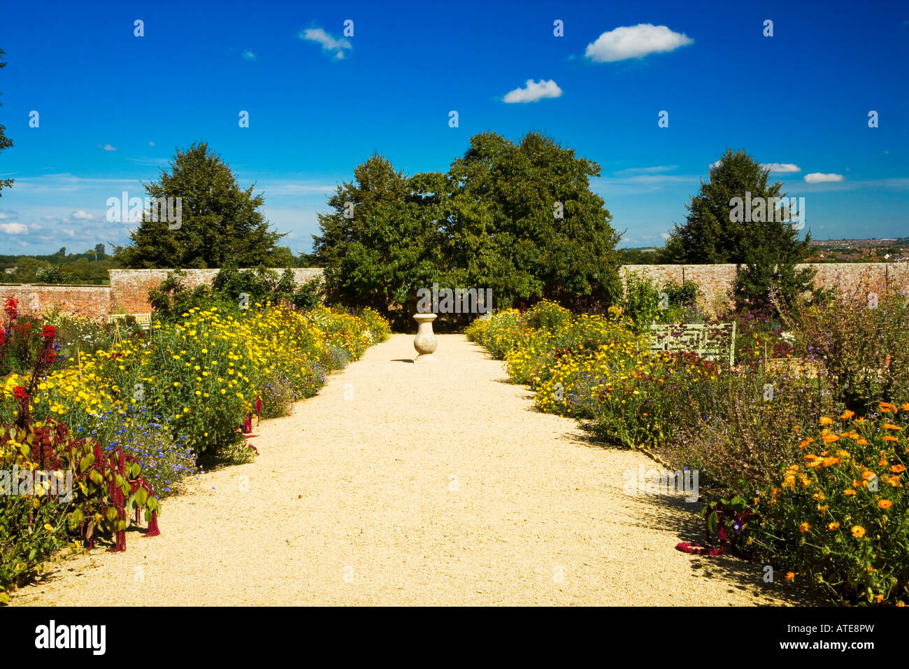 The Walled Garden at Lydiard Park, Swindon, Wiltshire, England, UK Stock Photo