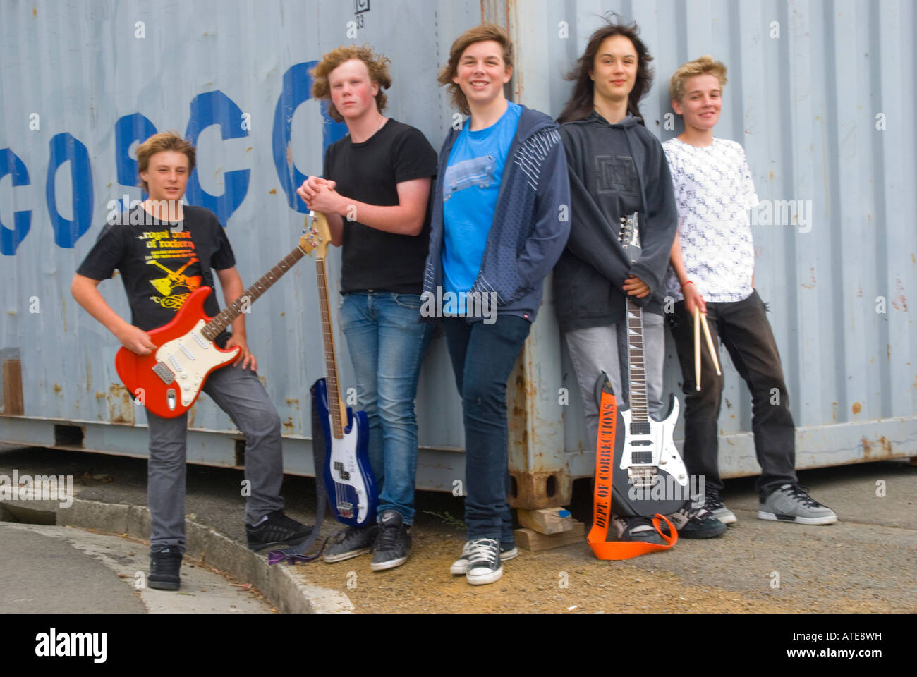 High school rock and roll band Stock Photo