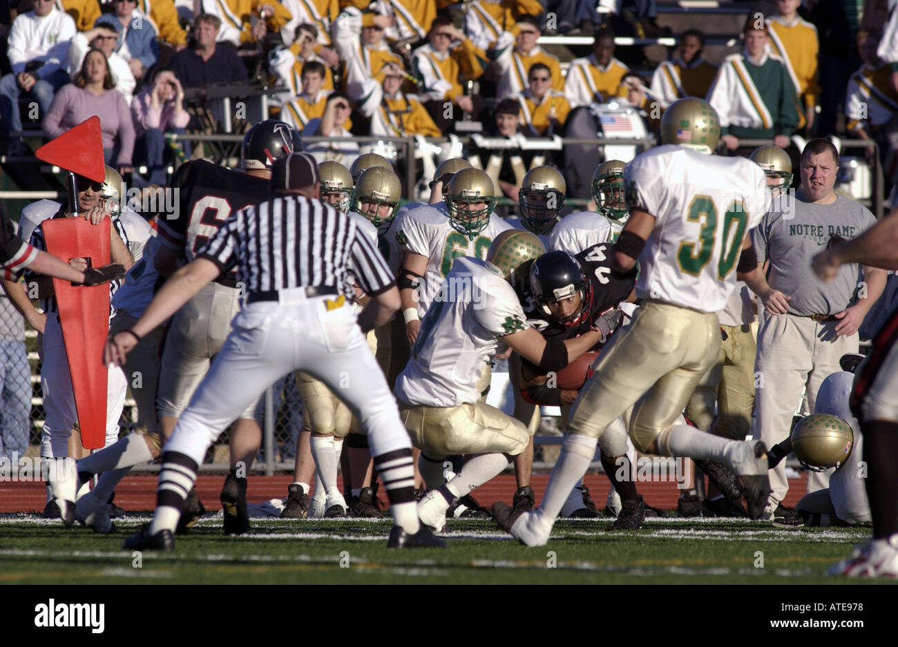 American College football game USA with referee Stock Photo Alamy