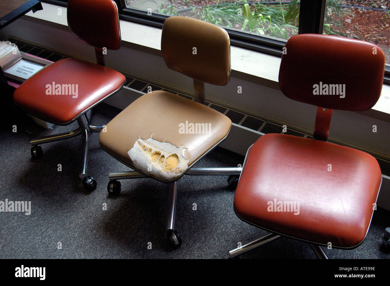 old office chairs Stock Photo Alamy