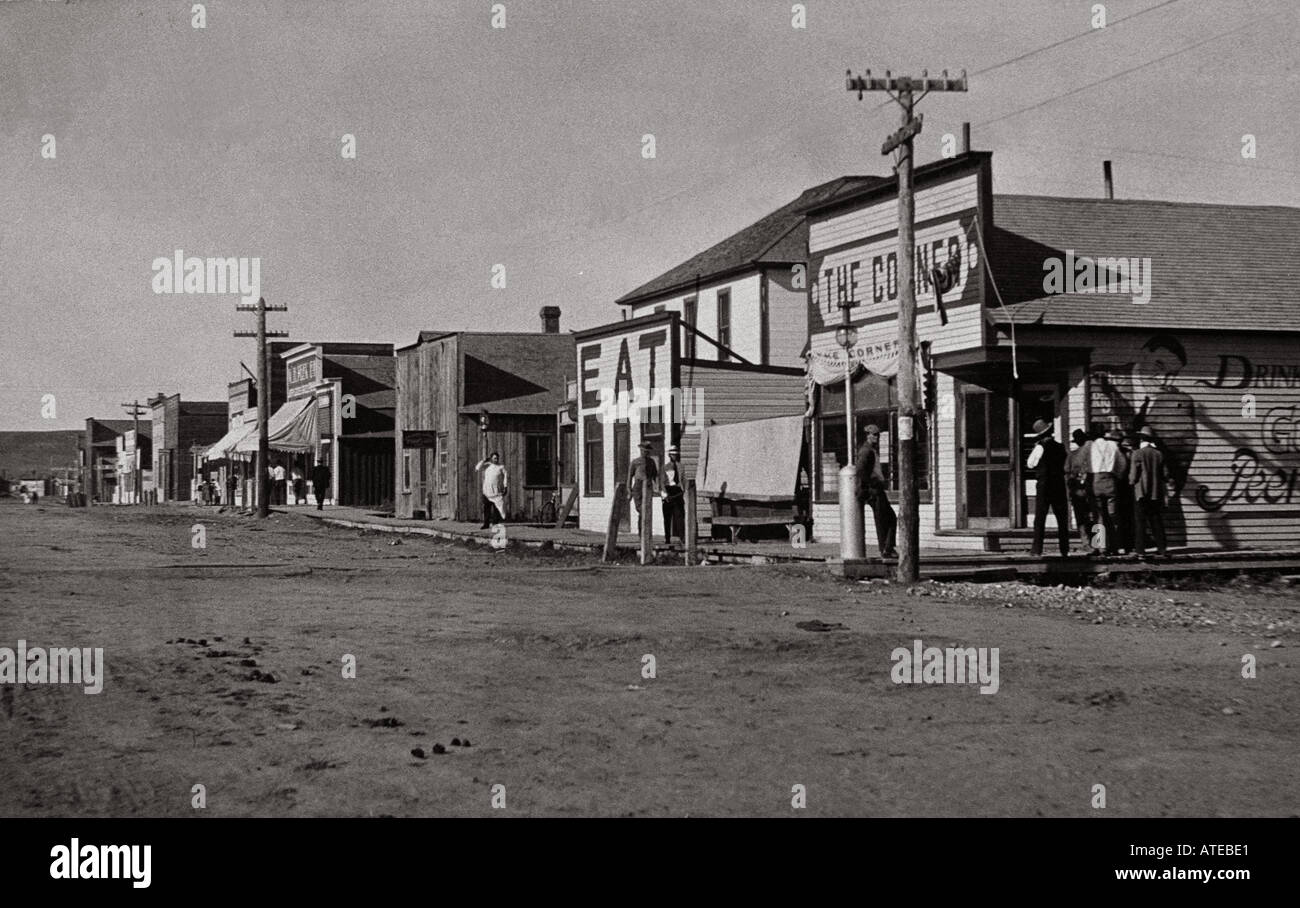 Ekalaka Montana Sep 1914 From a Real Photo postcard Stock Photo Alamy