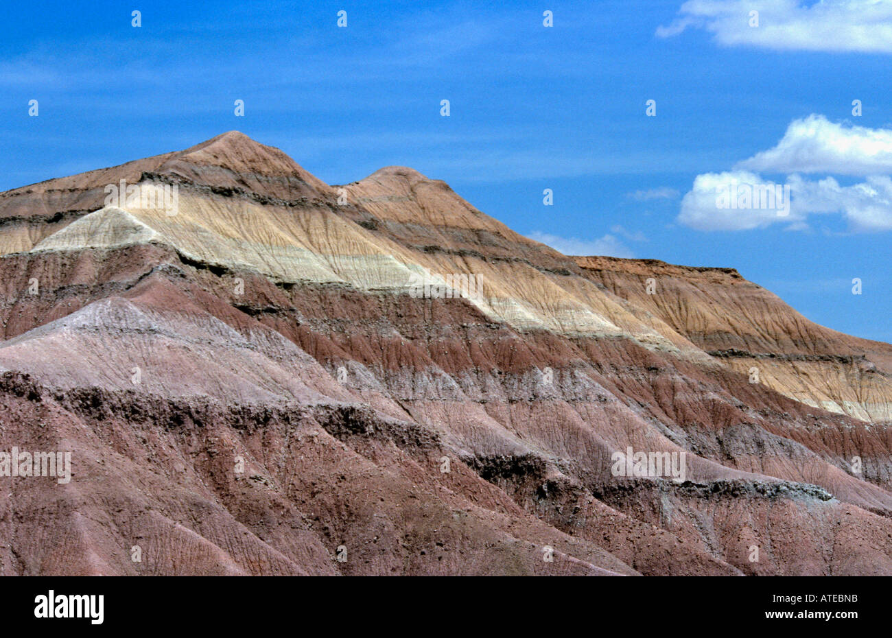 The Four Corners Arizona USA Mineral patterns Stock Photo Alamy