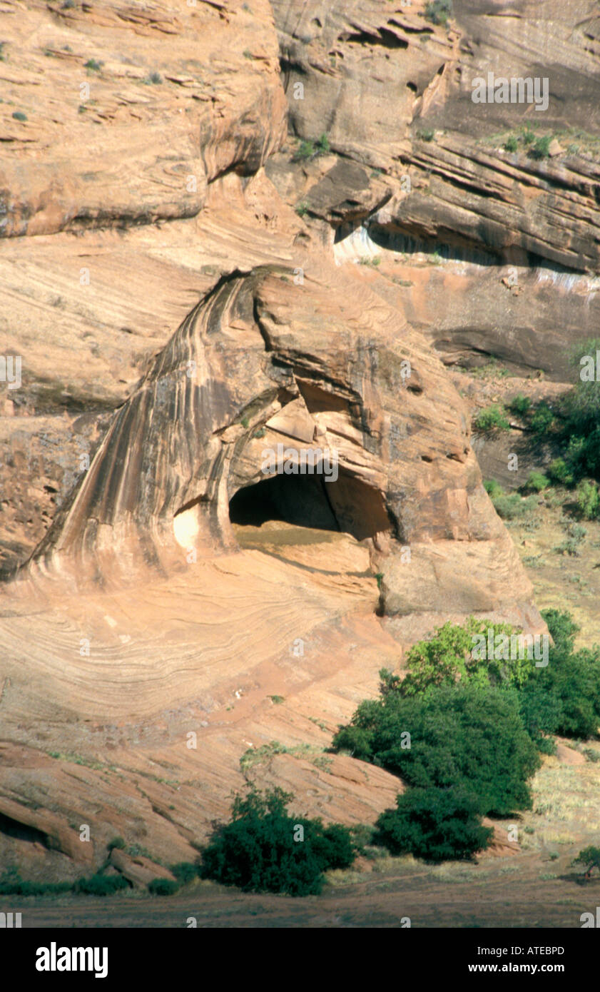 Canyon de Chelly The Four Corners Arizona USA Cave Stock Photo